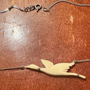 Sterling silver necklace short